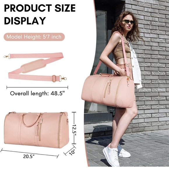 Pink Carry On Garment Bag - Picture 5 of 8